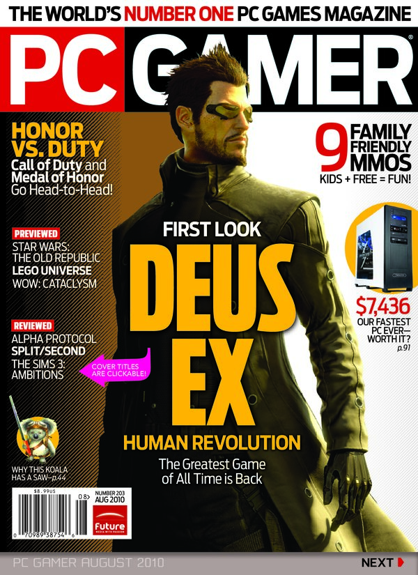 PC Gamer   203 (2010 08) cover